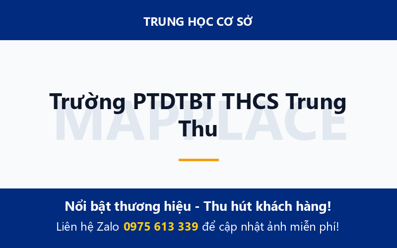 Trường PTDTBT THCS Trung Thu