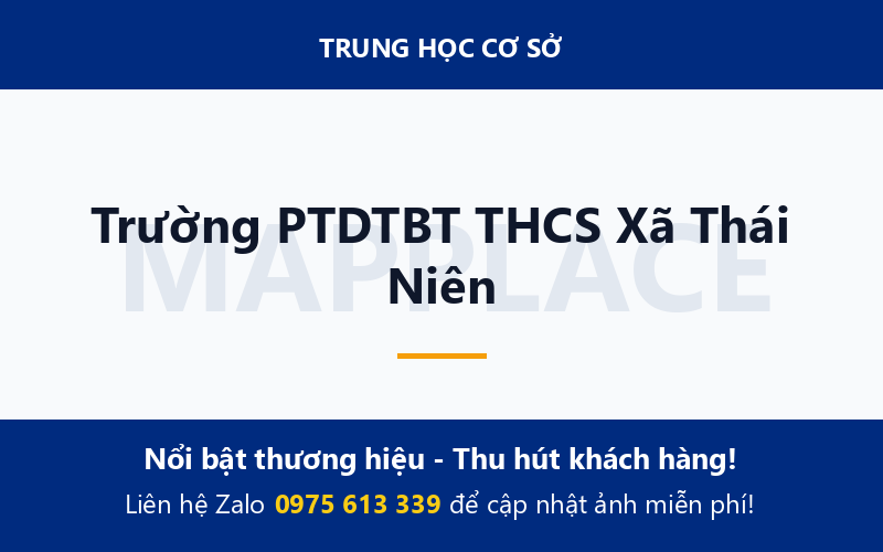 Trường PTDTBT THCS Xã Thái Niên