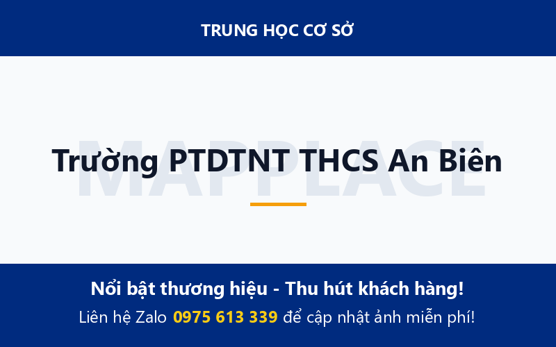 Trường PTDTNT THCS An Biên