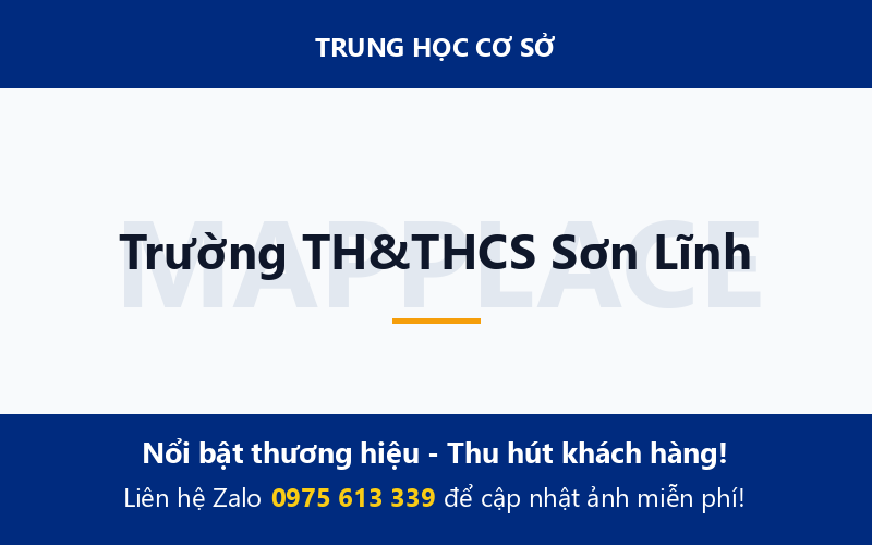 Trường TH&THCS Sơn Lĩnh