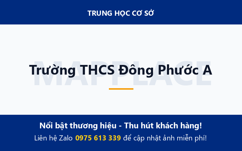 Trường THCS Đông Phước A