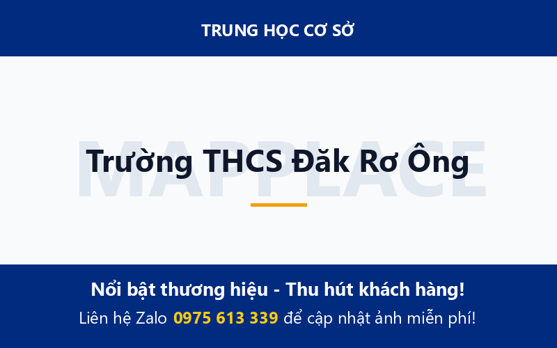 Trường THCS Đăk Rơ Ông