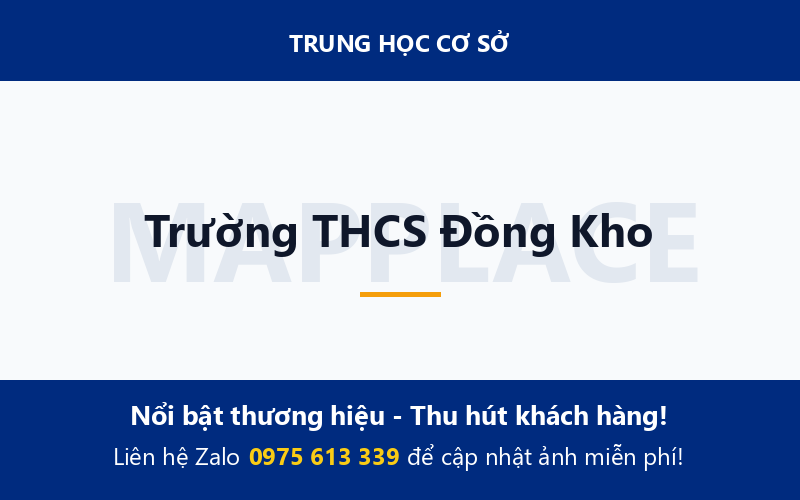 Trường THCS Đồng Kho