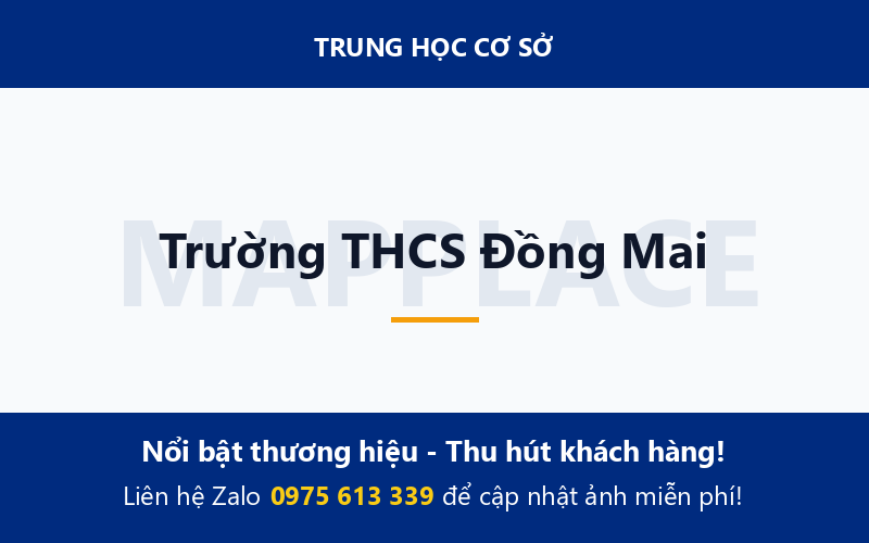 Trường THCS Đồng Mai