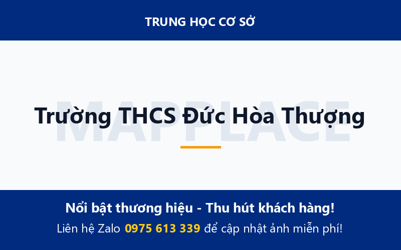 Trường THCS Đức Hòa Thượng
