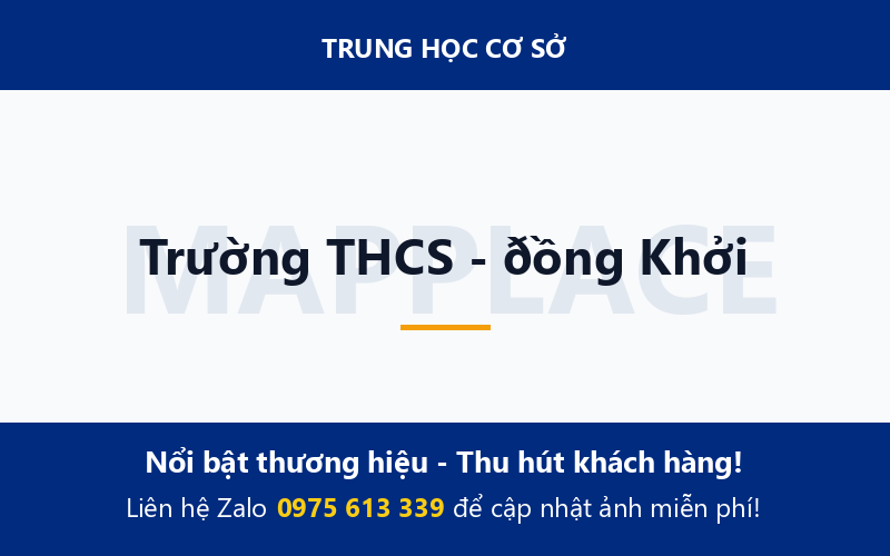 Trường THCS - ðồng Khởi