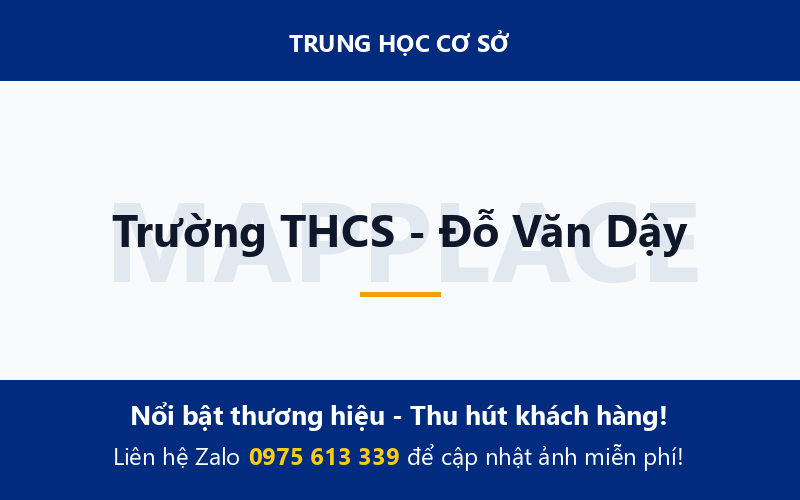 Trường THCS - Đỗ Văn Dậy