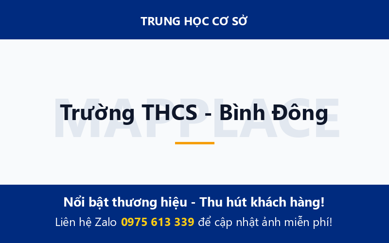 Trường THCS - Bình Đông
