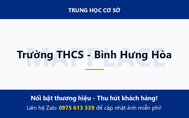Trường THCS - Bình Hưng Hòa
