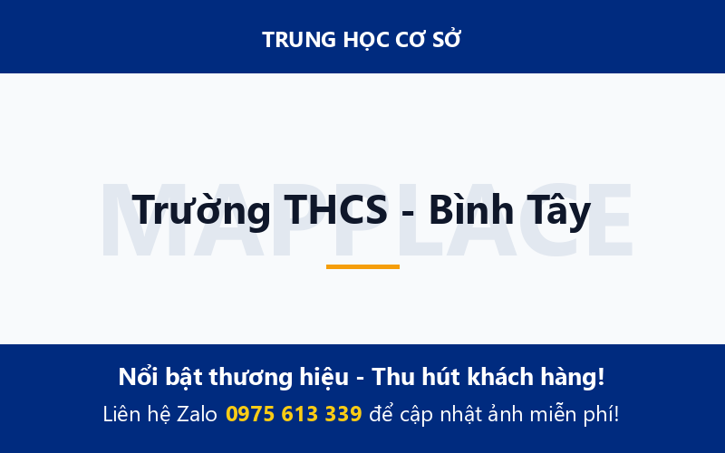 Trường THCS - Bình Tây