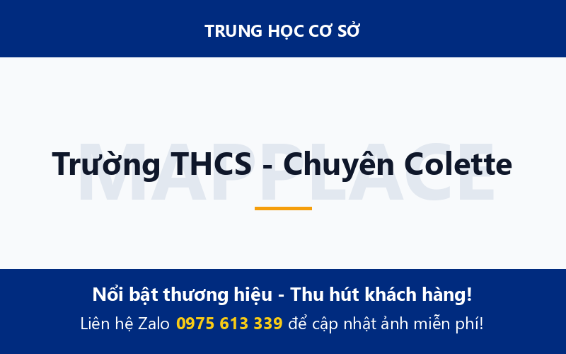 Trường THCS - Chuyên Colette