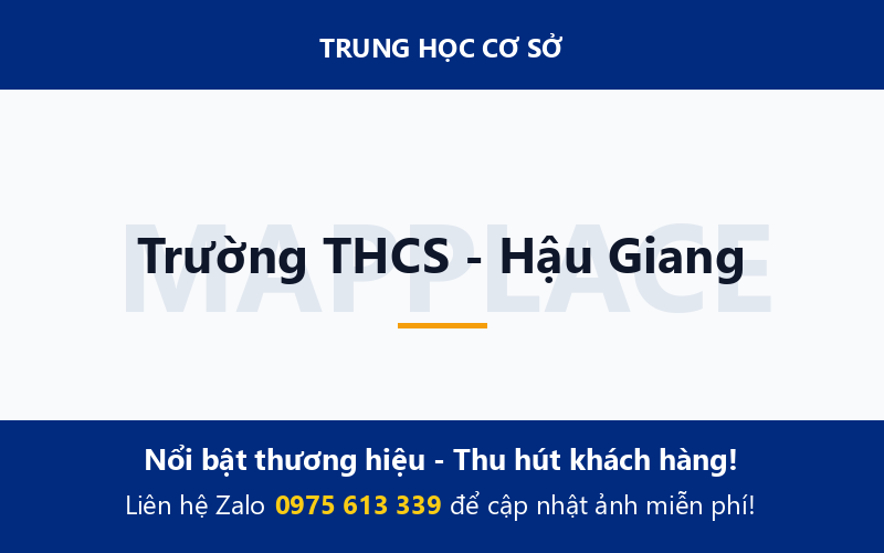 Trường THCS - Hậu Giang