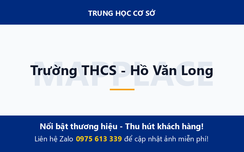 Trường THCS - Hồ Văn Long