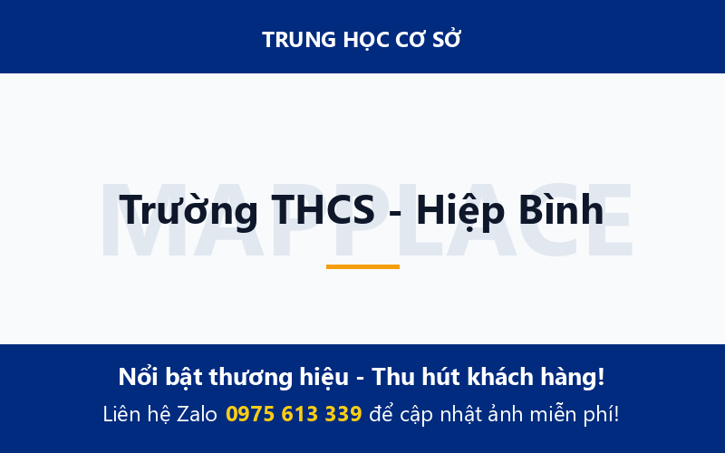 Trường THCS - Hiệp Bình