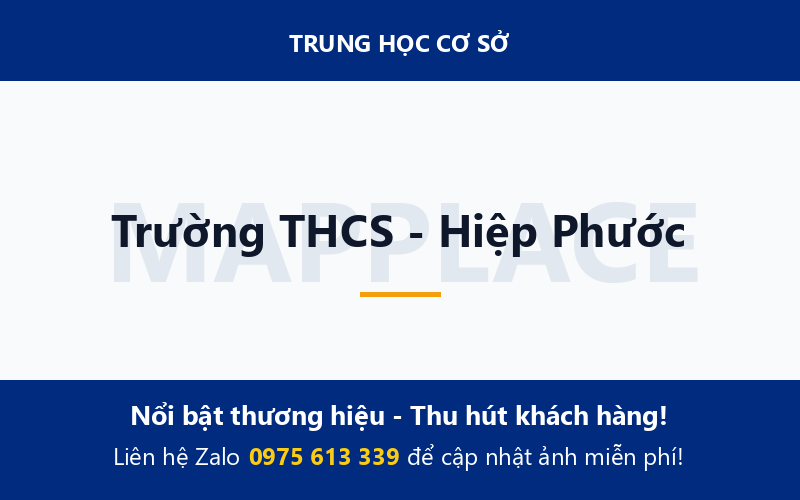 Trường THCS - Hiệp Phước
