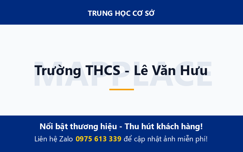 Trường THCS - Lê Văn Hưu