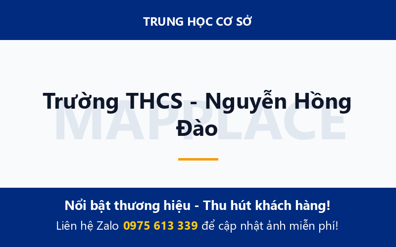 Trường THCS - Nguyễn Hồng Đào