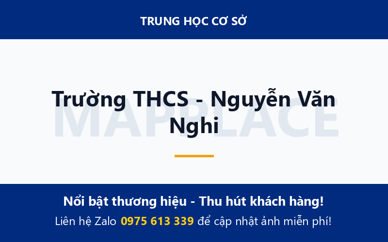 Trường THCS - Nguyễn Văn Nghi