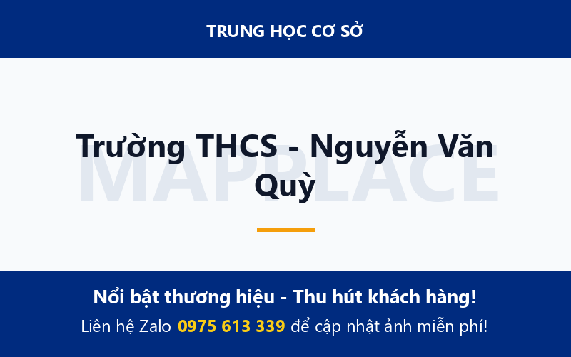 Trường THCS - Nguyễn Văn Quỳ
