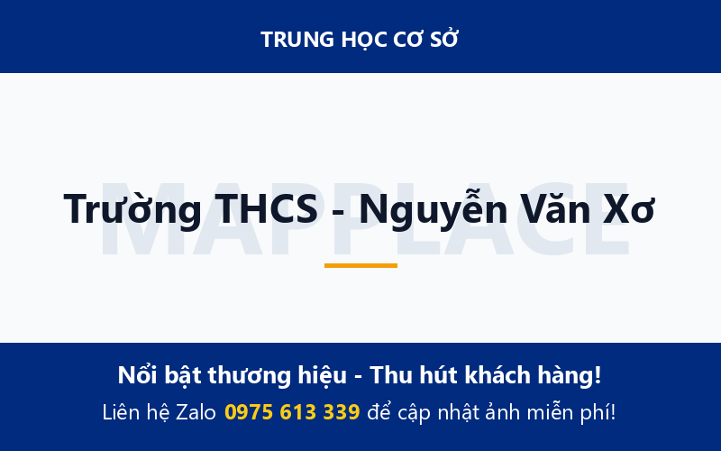 Trường THCS - Nguyễn Văn Xơ