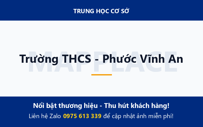 Trường THCS - Phước Vĩnh An