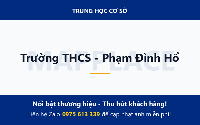 Trường THCS - Phạm Đình Hổ
