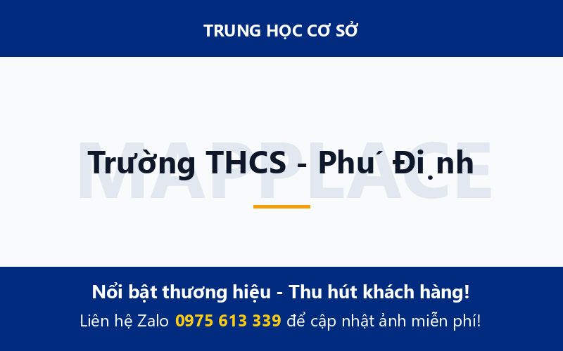 Trường THCS - Phú Định