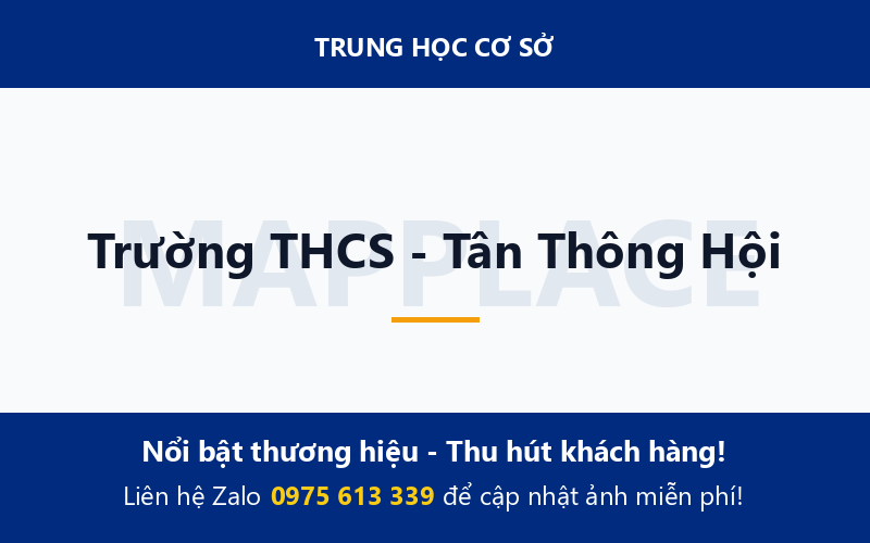 Trường THCS - Tân Thông Hội