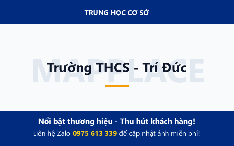 Trường THCS - Trí Đức