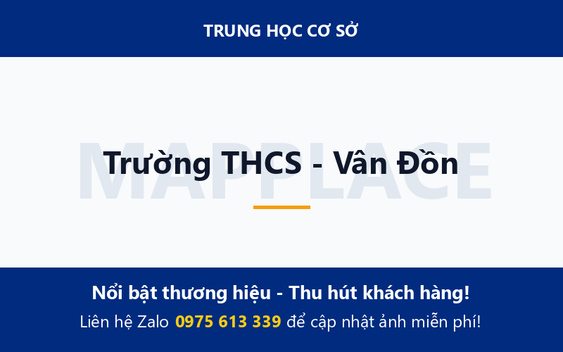 Trường THCS - Vân Đồn