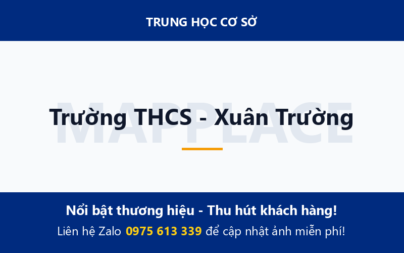 Trường THCS - Xuân Trường