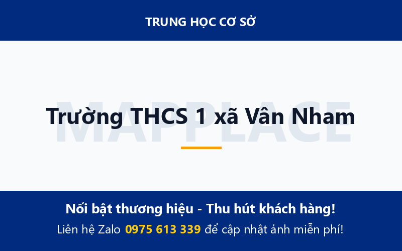 Trường THCS 1 xã Vân Nham