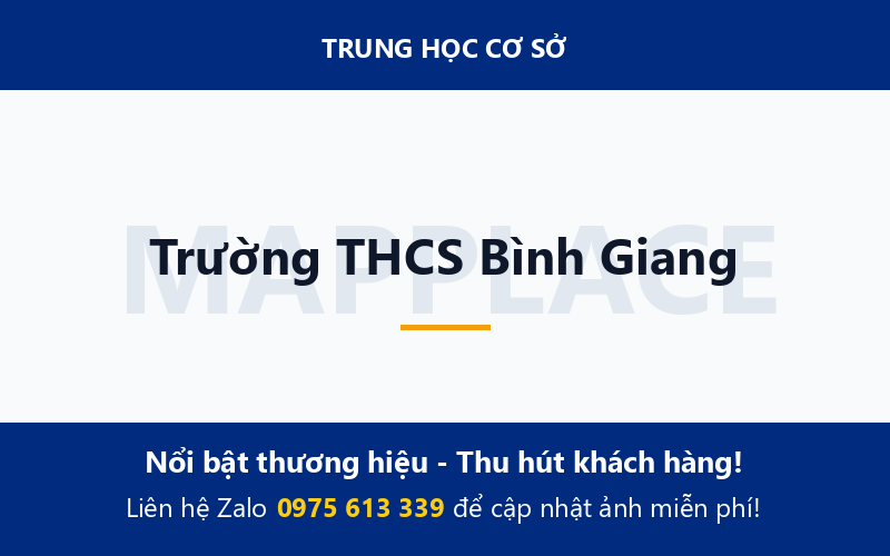 Trường THCS Bình Giang