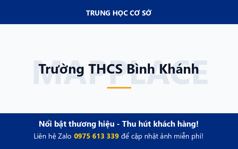 Trường THCS Bình Khánh