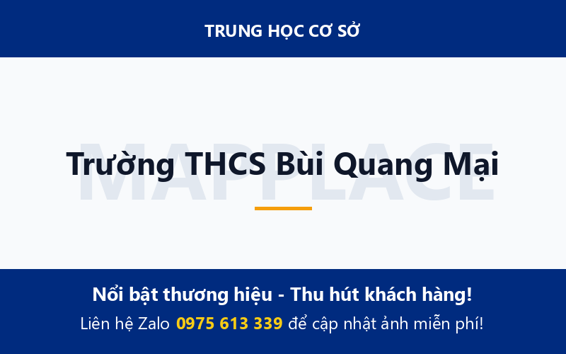 Trường THCS Bùi Quang Mại