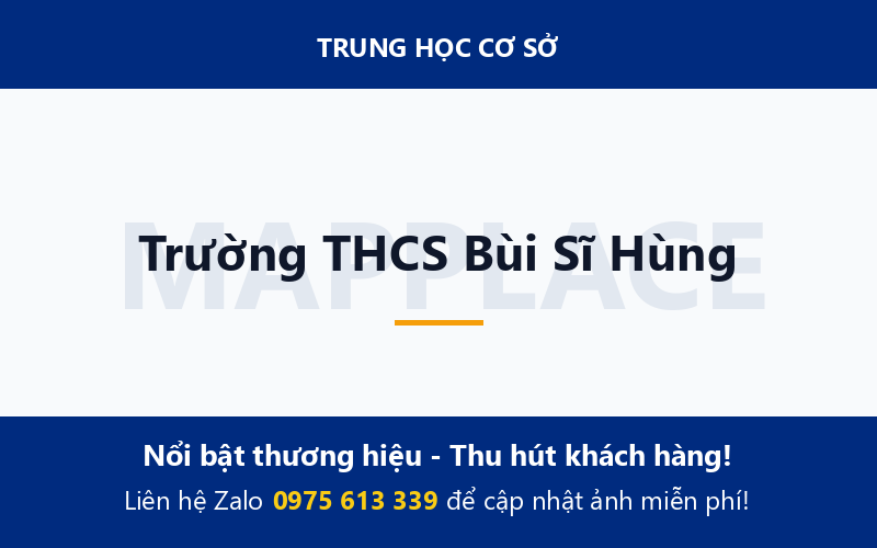 Trường THCS Bùi Sĩ Hùng