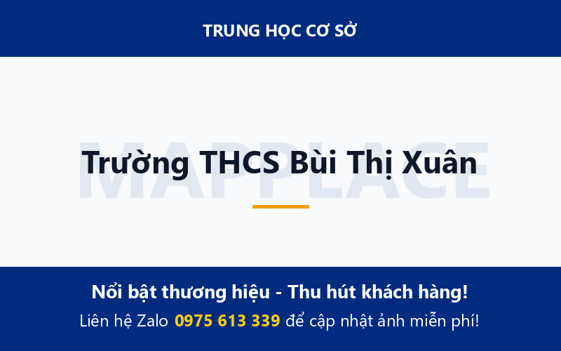 Trường THCS Bùi Thị Xuân