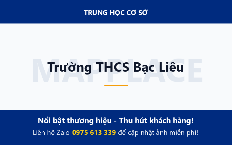 Trường THCS Bạc Liêu