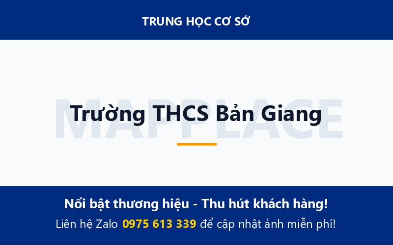 Trường THCS Bản Giang