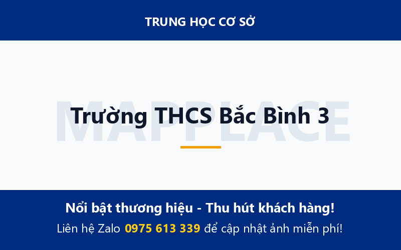 Trường THCS Bắc Bình 3