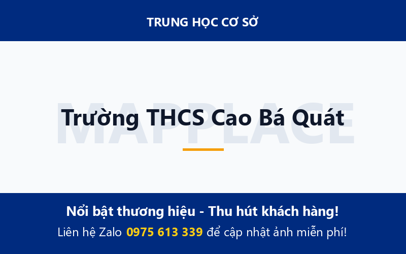 Trường THCS Cao Bá Quát