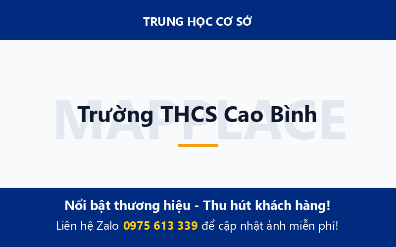 Trường THCS Cao Bình
