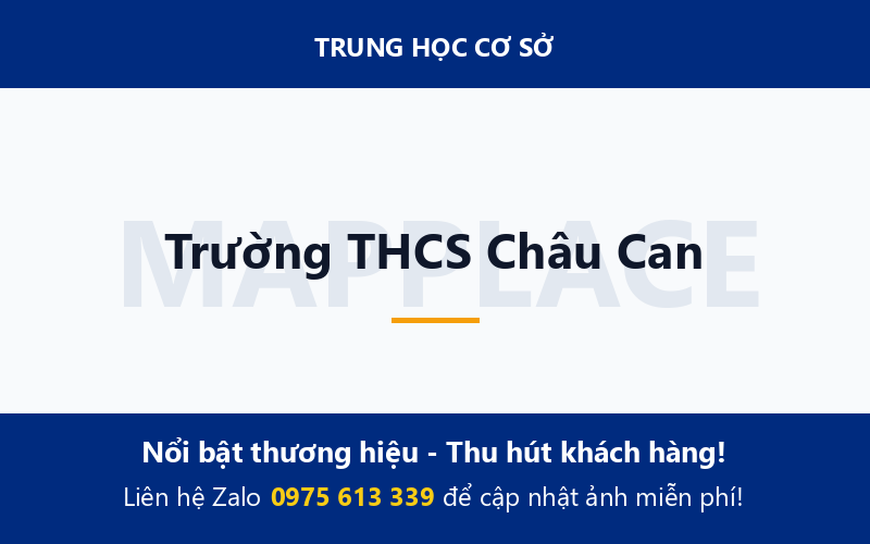 Trường THCS Châu Can
