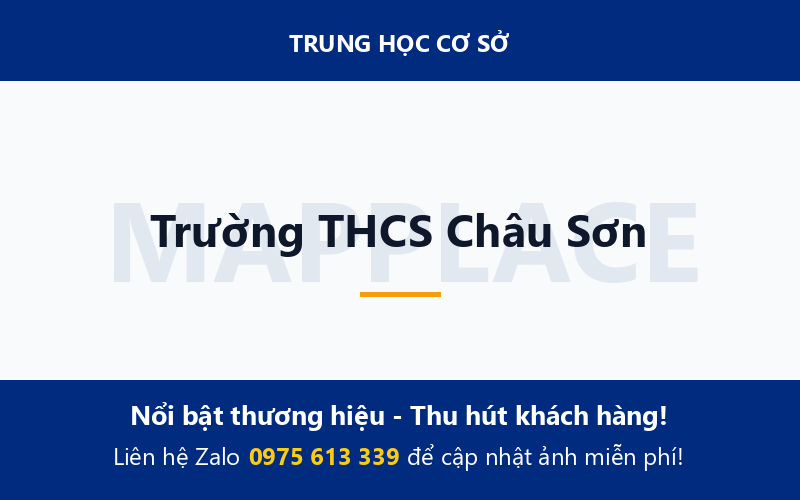 Trường THCS Châu Sơn