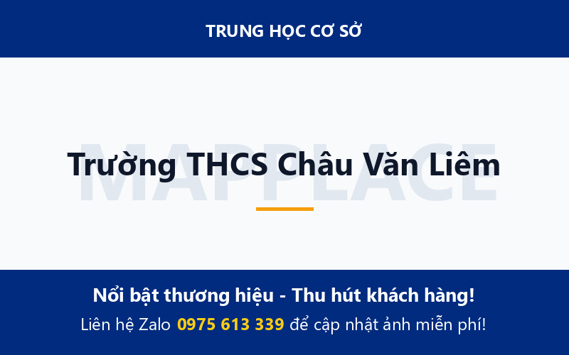 Trường THCS Châu Văn Liêm