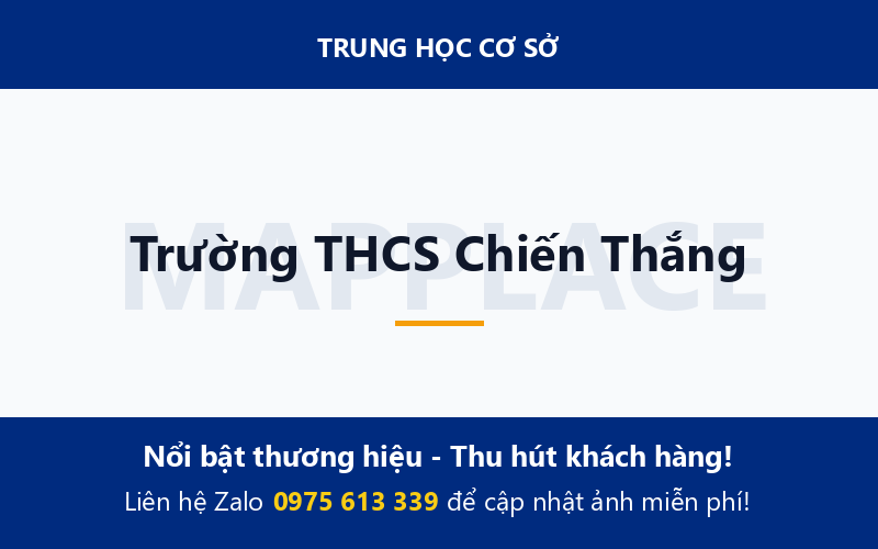 Trường THCS Chiến Thắng