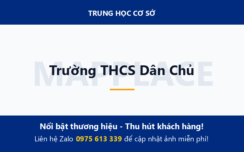 Trường THCS Dân Chủ