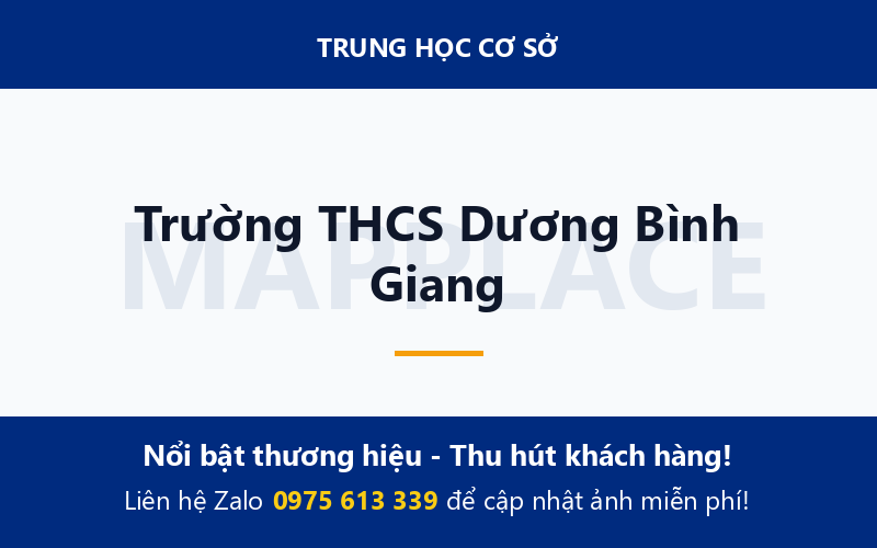 Trường THCS Dương Bình Giang