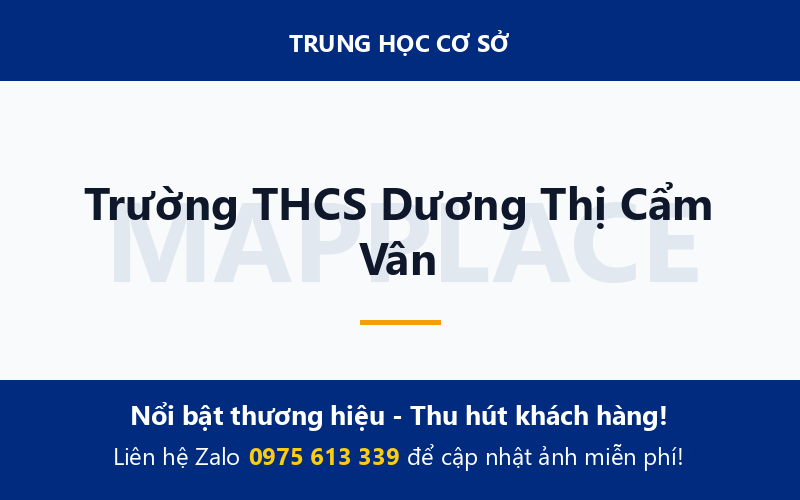 Trường THCS Dương Thị Cẩm Vân