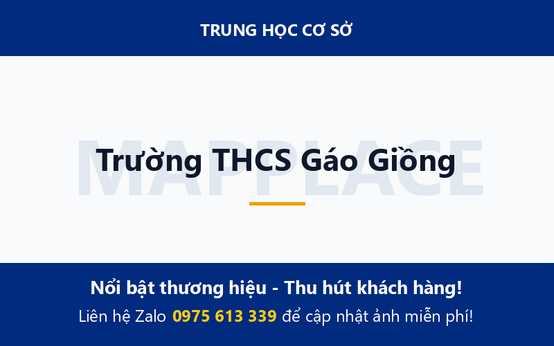 Trường THCS Gáo Giồng